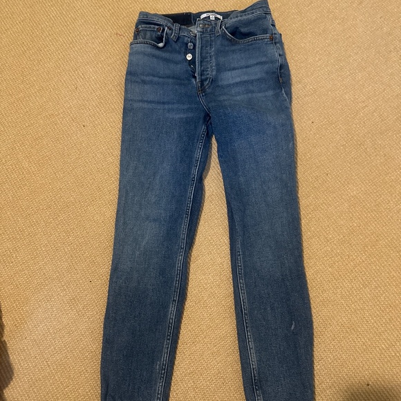 RE/DONE 90s high rise ankle crop jrams - Picture 2 of 6